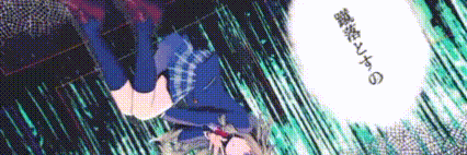 a cartoon of a girl in a school uniform standing in the rain .