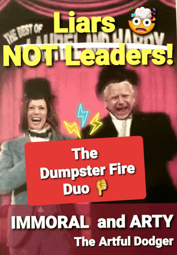 the dumpster fire duo immoral and arty the artful dodger poster