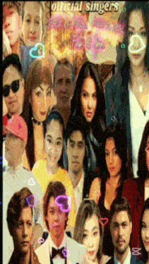 a collage of people with the words " official singers " on top