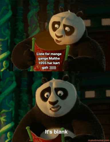 a panda bear holding a sign that says liste for mange