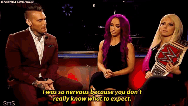 Sasha Banks Dont Know What To Expect GIF
