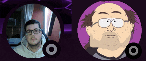a picture of a man with glasses and a picture of a man with glasses and a beard