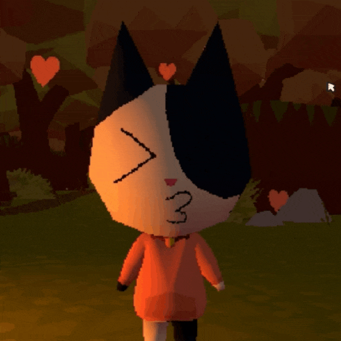 a black and white cat with the number 3 drawn on its face