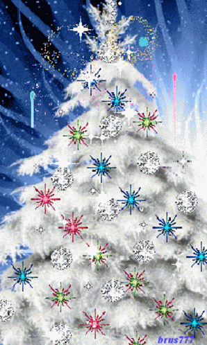 Christmas Tree White Christmas GIF - Christmas Tree White Christmas Christmas GIFs