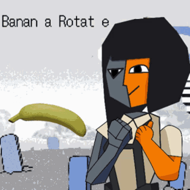 Ei Banana Rotat E GIF - Ei Banana Rotat E Ena GIFs