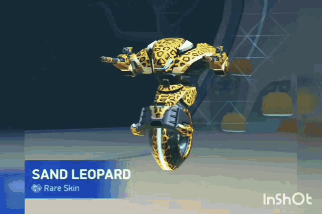 a robot with a leopard print on it is called sand leopard