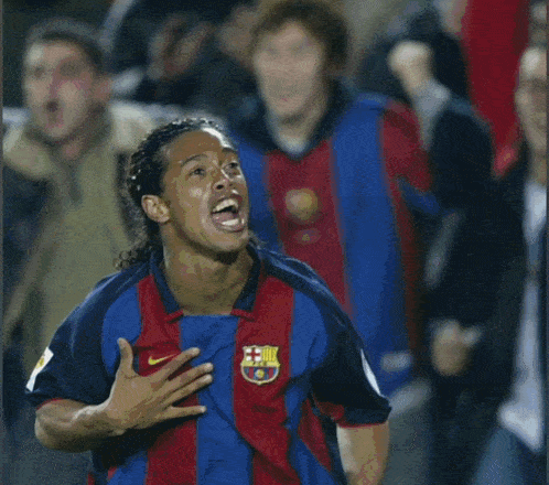 Ronaldinho Barca 2003 GIF
