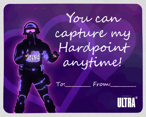 a valentine 's day card with a police officer and the words you can capture my hardpoint anytime