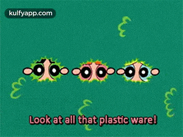 Look At All That Plastic Ware!.Gif GIF