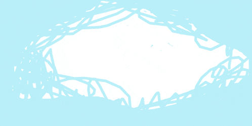 a blue background with a white outline of a circle