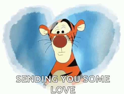 Tigger Tigger Love GIF - Tigger Tigger Love Sending You Some Love GIFs