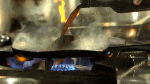 Cozinhando GIF - Carne Flambando Carneflambada GIFs