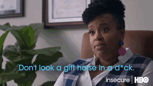 Dont Look A Gift Horse In A Dick Gift GIF