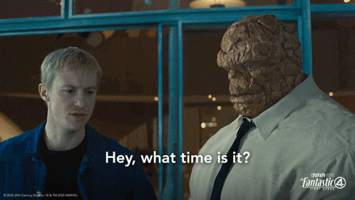 a poster for fantastic four shows a man and a monster