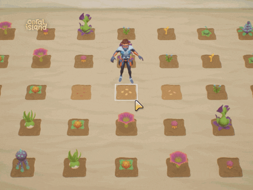 a coral island game is being played on a computer screen