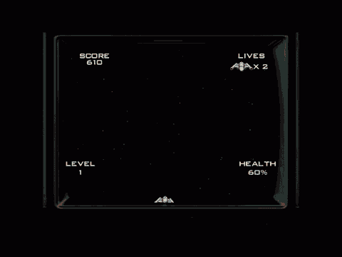 a video game with a score of 630 and a level 1