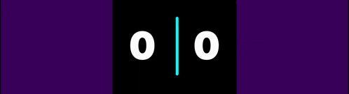 a purple background with the numbers 0 and 0
