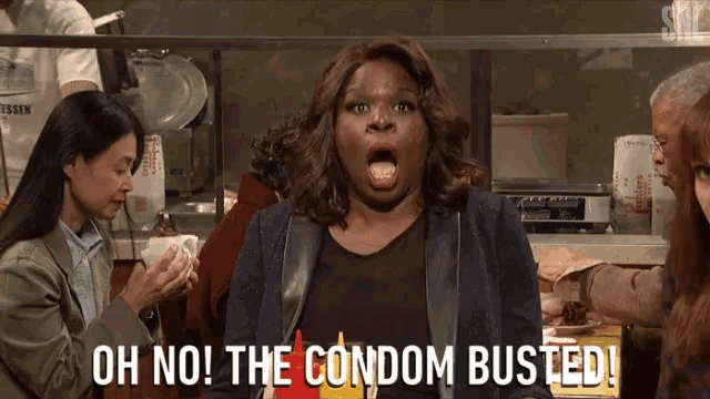 Oh No The Condom Busted GIF
