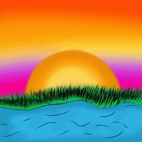 Sunset Procreate GIF - Sunset Procreate Water GIFs