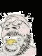a man with a beard and glasses is wearing a hat and a necklace .