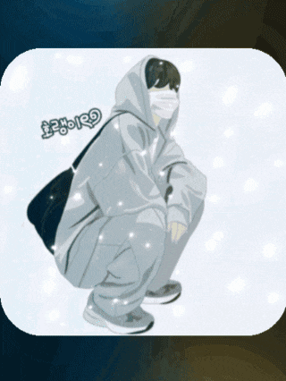 a drawing of a person wearing a mask and a hoodie with the word pagoiro on the bottom right corner