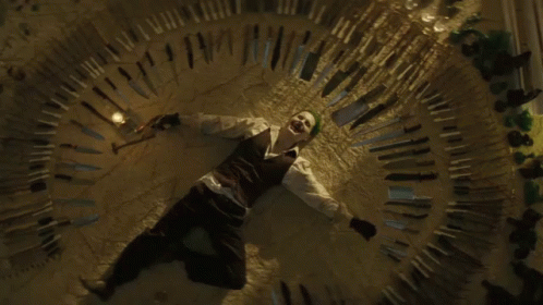 Joker With Knives GIF - Suicide Squad Joker Jared Leto GIFs