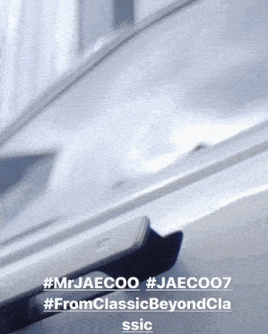 a close up of a phone with the words #mrjaecoo #jaeco07 #fromclassicbeyondcla ssic on the bottom