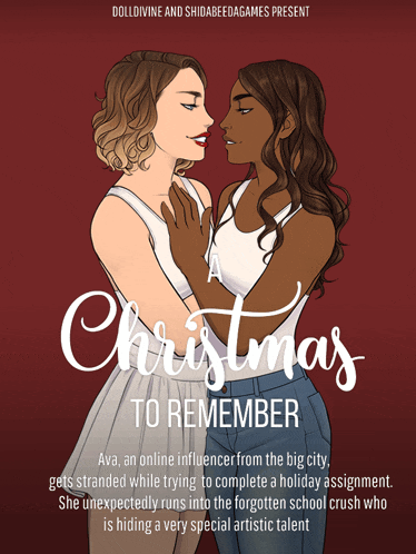 a poster for christmas to remember with two women hugging