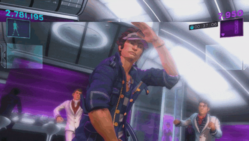a man in a video game is standing in front of a screen that says 2,781,195