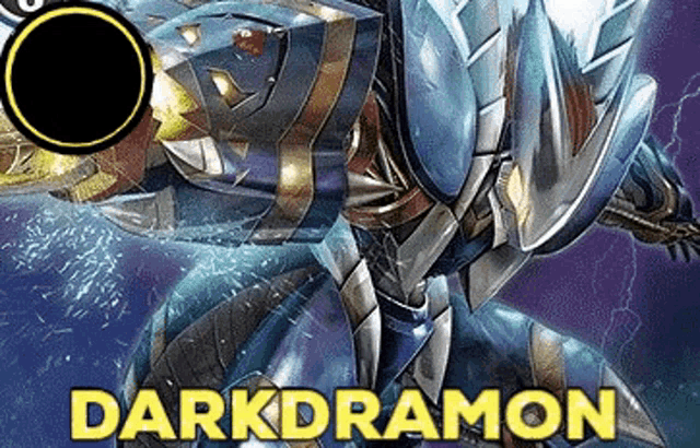 a poster for a video game called darkdramon .