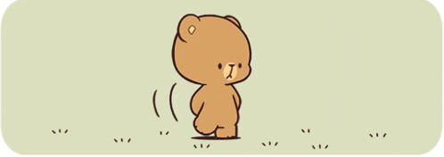 a cartoon of a teddy bear holding a plate with food on it