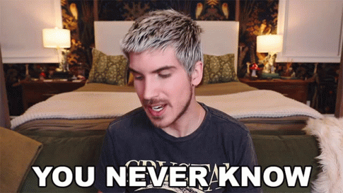 You Never Know Joey Graceffa GIF - You Never Know Joey Graceffa You Never Can Tell GIFs