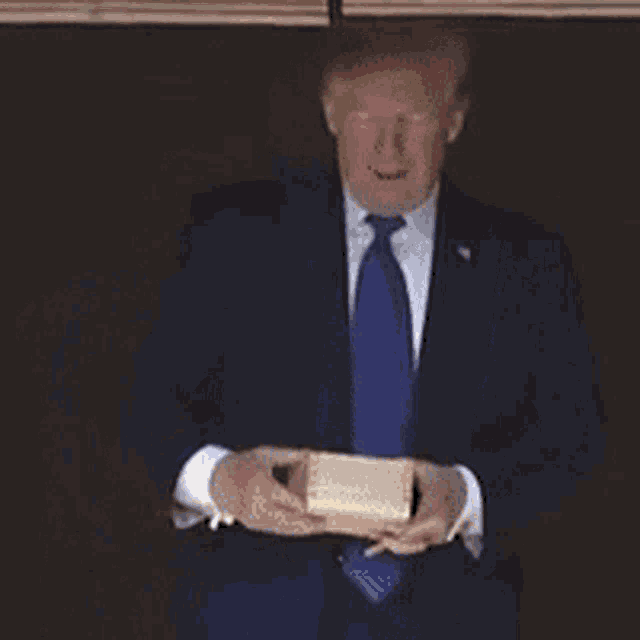 Trump Pour One Out GIF - Trump Pour One Out Bye Bye GIFs