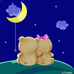 Good Night Bears GIF - Good Night Bears Moon GIFs