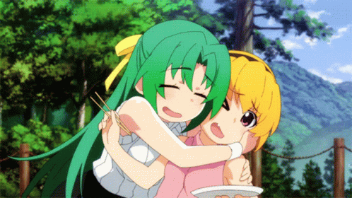 Anime Hug Hug Anime GIF - Anime Hug Hug Anime Shion Sonozaki GIFs
