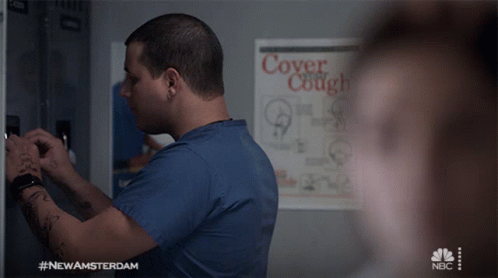 Looking At You New Amsterdam GIF - Looking At You New Amsterdam Turning Around GIFs