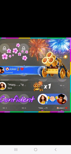 a screenshot of a video game with a cannon and fireworks behind it