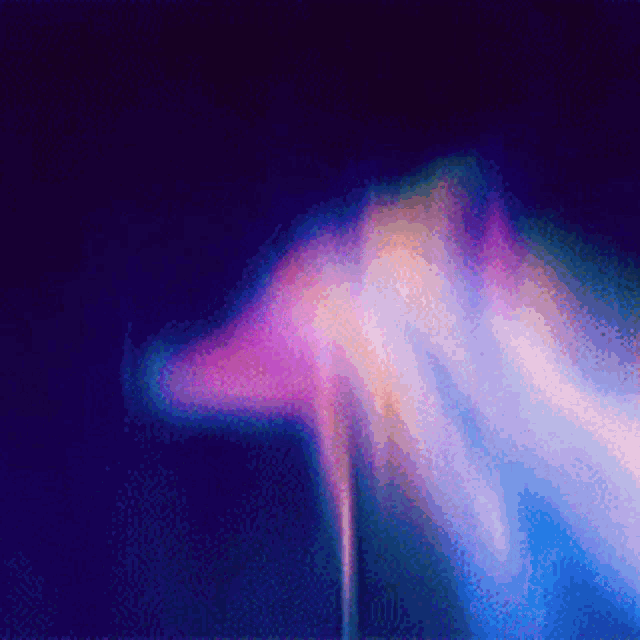 a purple and blue background with a blurred image