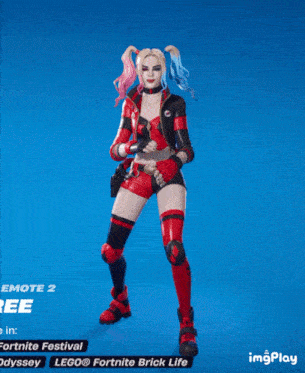 harley quinn is featured in a video game called fortnite festival