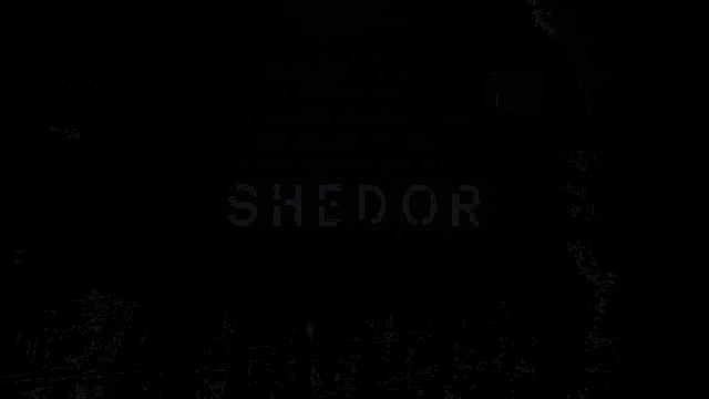 a neon sign on a brick wall that says shedor