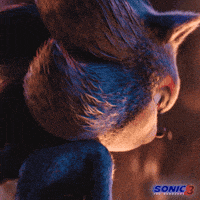 a close up of a sonic the hedgehog character