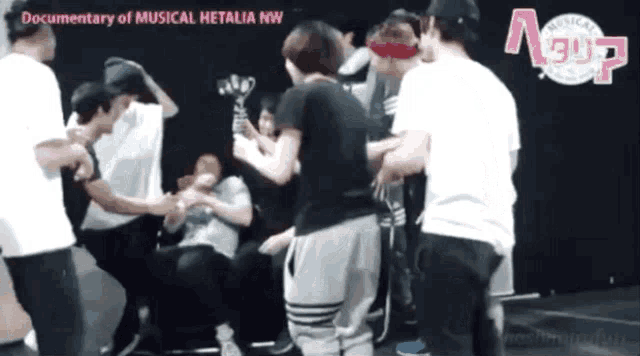 a documentary of musical hetalia nw shows a group of people