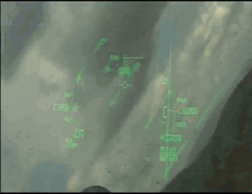 F-16 Low Level Flight Hud Haf GIF