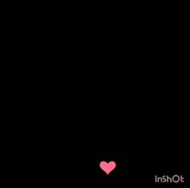 a girl 's face is surrounded by pink hearts and the word inshot is on the bottom right