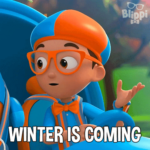 Winter Is Coming Blippi GIF - Winter Is Coming Blippi Blippi Wonders Educational Cartoons For Kids GIFs