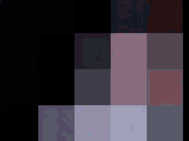 a black background with a few squares of different shades
