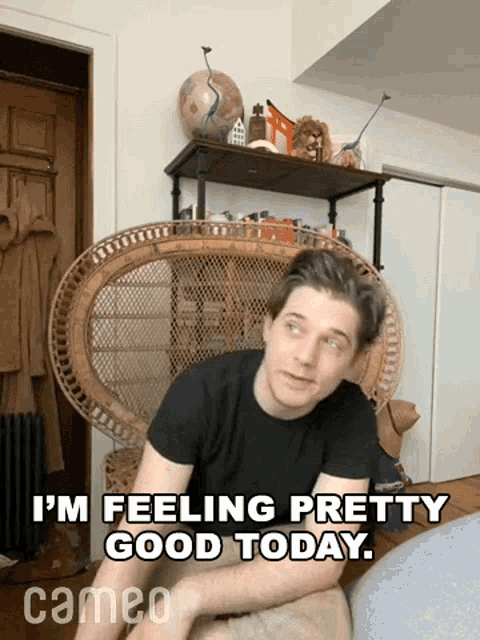 Im Feeling Pretty Good Today Andy Mientus GIF - Im Feeling Pretty Good Today Andy Mientus Cameo GIFs