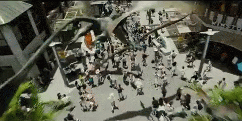 Chaos In Jurassic Park GIF - Chaos Scene Riot GIFs
