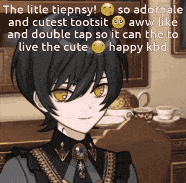 the little tiepnsy is so adorable and cutest tootsit aww like and double tap so it can the to live the cute