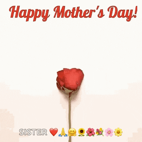 a heart made out of rose petals with the words happy mother 's day written on it